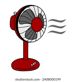 Vektordesign eines Ventilators, elektrischer Ventilator