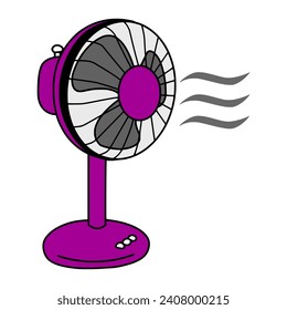 Diseño vectorial de un ventilador, ventilador eléctrico