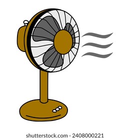 Vector design of a fan, electric fan
