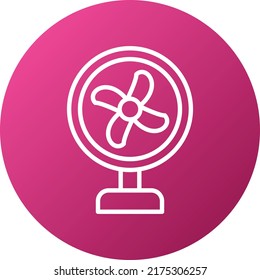Estilo del icono del ventilador del diseño del vector