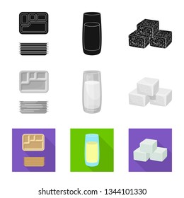 Vector design of farm and agriculture  icon. Collection of farm and technology stock symbol for web.