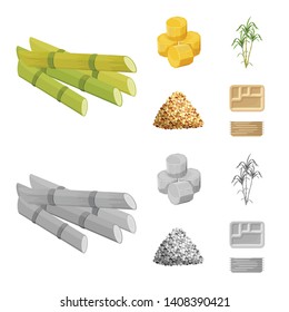 Vector design of farm and agriculture  icon. Collection of farm and technology stock symbol for web.