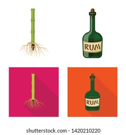 Vector design of farm and agriculture  icon. Set of farm and technology stock symbol for web.