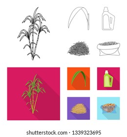 Vector design of farm and agriculture  logo. Collection of farm and technology stock vector illustration.