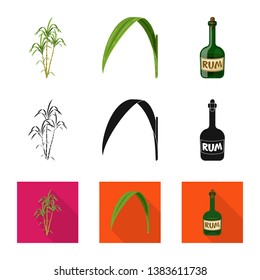 Vector design of farm and agriculture  logo. Collection of farm and technology vector icon for stock.