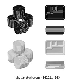 Vector design of farm and agriculture  sign. Set of farm and technology vector icon for stock.