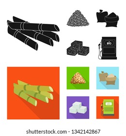 Vector design of farm and agriculture  symbol. Collection of farm and technology stock vector illustration.
