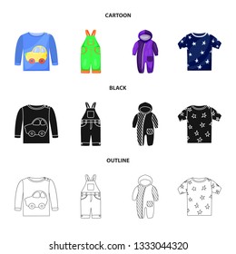 Vector design of fashion and garment symbol. Set of fashion and cotton stock symbol for web.