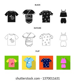 Vector design of fashion and garment symbol. Collection of fashion and cotton stock symbol for web.