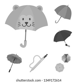 Vector design of fashion and safety icon. Collection of fashion and closed stock vector illustration.