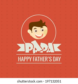 Vector design for fathers day.
