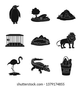 Vector design of fauna and entertainment icon. Collection of fauna and park stock vector illustration.