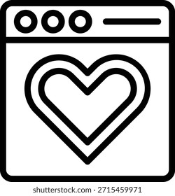Estilo de icono favorito de diseño de Vector