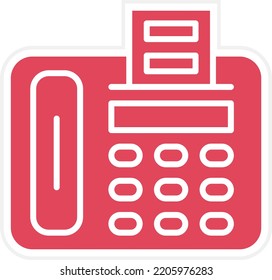 Vector Design Fax Machine Icon Style