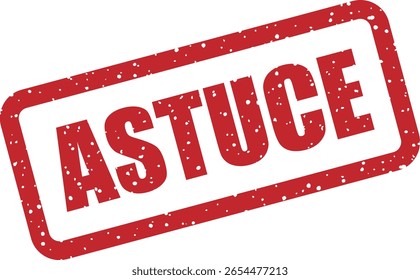 Vector design featuring "ASTUCE" (French for "tip" or "trick"). Commonly used in tutorials, productivity posts, and clever solution graphics