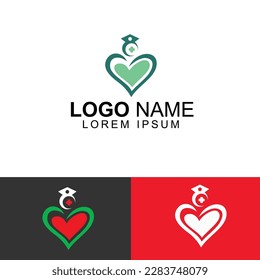 A Vector Design Featuring a Heart and Cross Icon, Representing Care and Health for Your Clinic