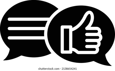 Estilo de icono de comentarios de diseño de vectores