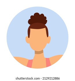 diseño vectorial imagen plana de carácter hembra