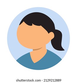 diseño vectorial imagen plana de carácter hembra