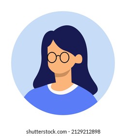 diseño vectorial imagen plana de carácter hembra