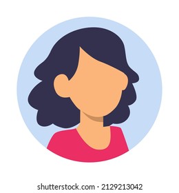 vector design female character flat illustration