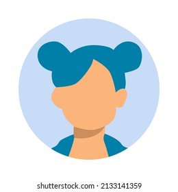 diseño vectorial, ilustración plana de carácter hembra