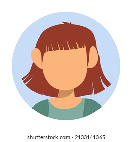 diseño vectorial, ilustración plana de carácter hembra