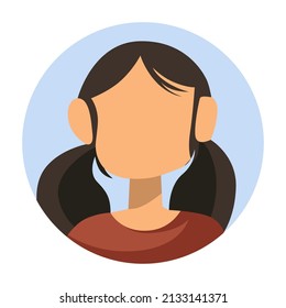 vector design, female character flat illustration
