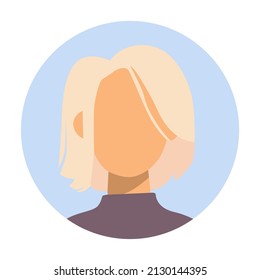 vector design female flat character illustration