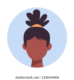 vector design female flat character illustration