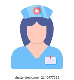 Vector design of female nurse 