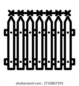 Symbolstil für Vektordesign-Zaun