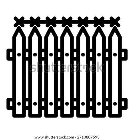Vector Design Fence Icon Style