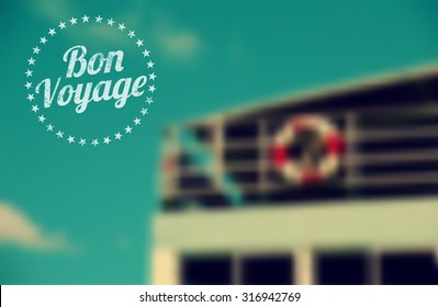 vector design  ferry boat bacground Holiday travel concept 