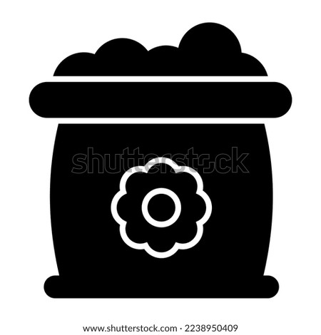 Vector design of fertilizer bag