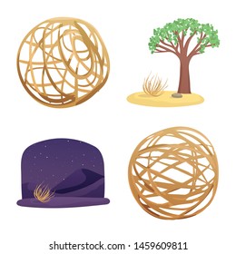 Vector design of field and america logo. Collection of field and texas stock symbol for web.