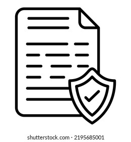 Vector Design File Protection Icon Style