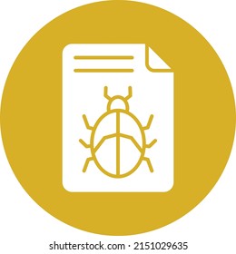 Estilo de icono del virus del archivo de diseño del vector