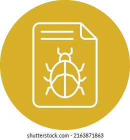 Vector Design File Virus Icon Style