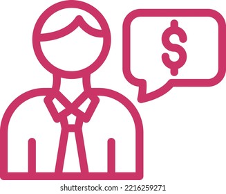 Vector Design Financial Advisor Icon Style