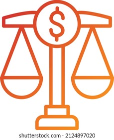 Vector Design Financial Law Icon Style