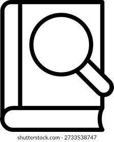 Vector Design Find Book Icon Style