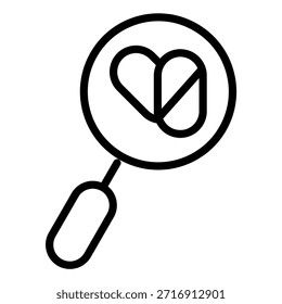 Estilo de icono de búsqueda de diseño de Vector
