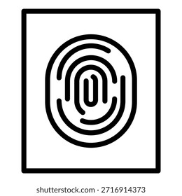 Estilo de icono de huella dactilar de diseño de Vector
