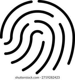 Estilo de icono de huella dactilar de diseño de Vector