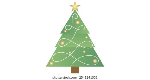 Projeto vetorial de abeto para o Natal e o ano novo