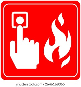 Diseño de Vector de señal de alarma de incendio