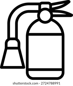 Estilo del icono del extintor de incendios del diseño del Vector