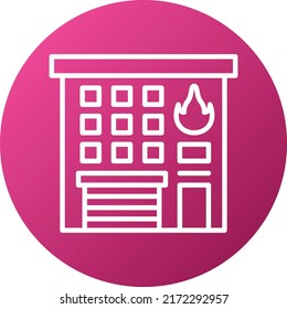 Vector Design Fire Station Icon Style