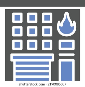 Vector Design Fire Station Icon Style